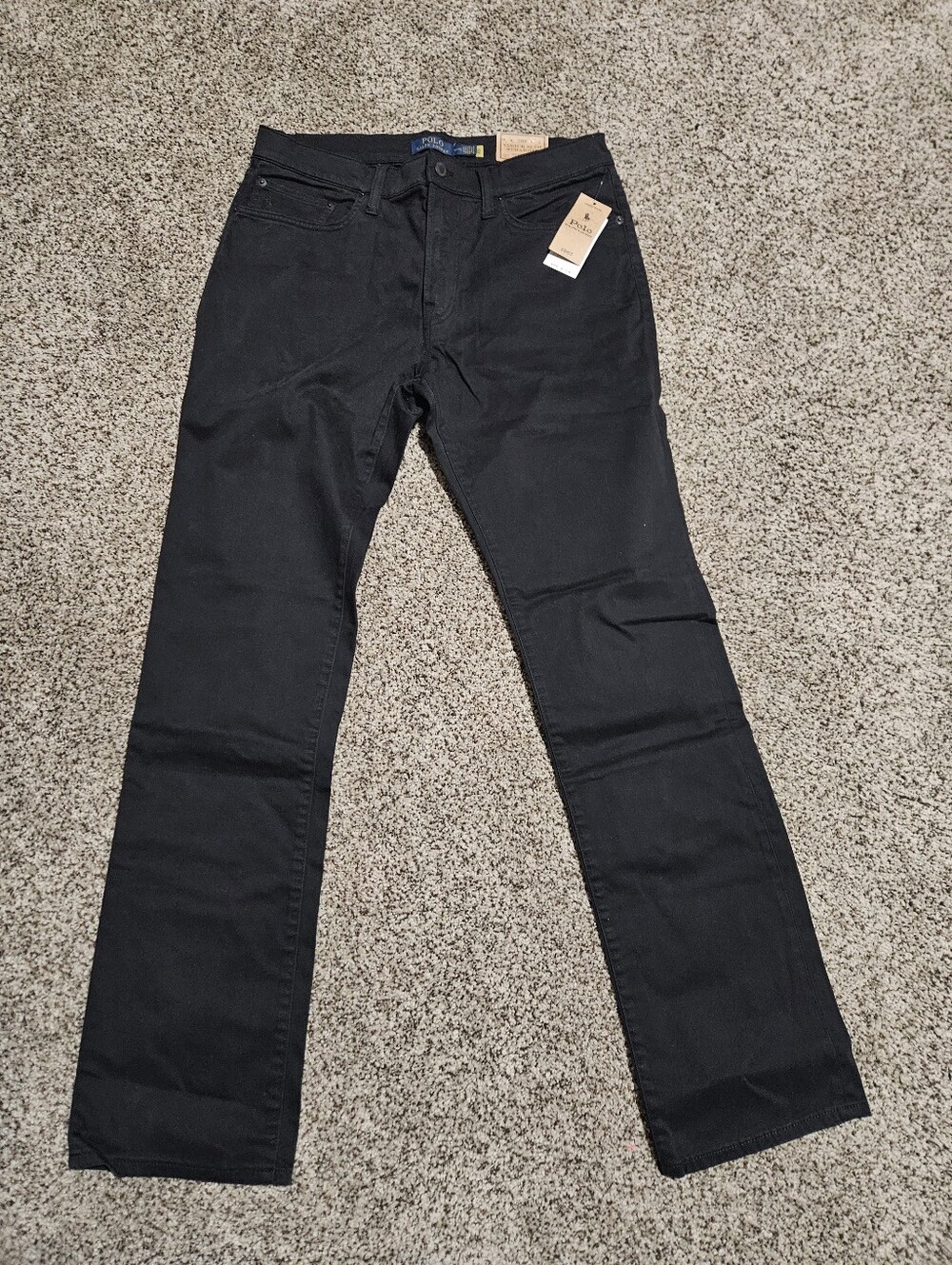 Polo by Ralph Lauren Black Straight-Leg Jeans